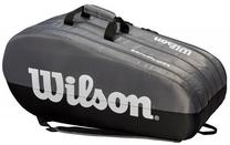 Tenisa soma Wilson Team 3 Compartment Bag Black/Grey, melna krās./pelēka krās.