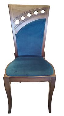 Valgomojo kėdė MN Afrodita 659 3160016, matinė, mėlyna sp., 48 cm x 44 cm x 99 cm