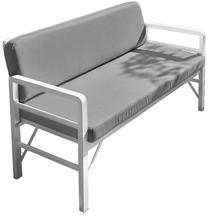 Õuesohva Kalune Design Pandora 679HVN2187, valge v./hall v., 52 cm x 139 cm x 75 cm
