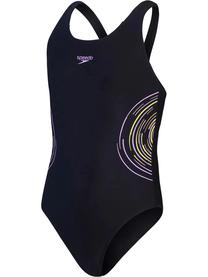 Maudymosi kostiumėlis, laisvalaikio, mergaitėms Speedo Muscleback, juoda sp., 7-8 metai