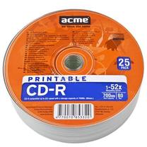 Ierakstāms kompaktdisks Acme, 700 MB, 25gab.