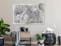Reprodukcija Artgeist Copenhagen Plan DKNW1450XXL, 120 cm x 80 cm