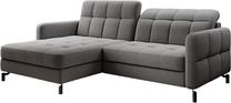 Kampinė sofa Lorelle Omega 13, pilka sp., kairinė, 160 x 225 cm x 105 cm