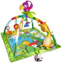 Aktyvumo kilimėlis Mattel Fisher Price Rainforest Adventure Blanket, 73.7 cm x 59.2 cm, 3 vnt, įvairių spalvų