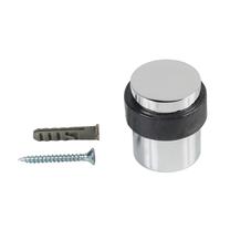 Durų atrama Haushalt DS071CC, 4.1 cm, Ø 3.7 cm, plastikas/guma/plienas, chromo sp.