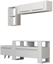 Sekcija Kalune Design MC607229, balta sp., 33.1 cm x 180 cm x 58.3 cm, 3 vnt.