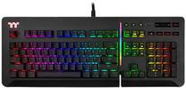 Laidinė žaidimų klaviatūra Thermaltake Level 20 RGB Level 20 RGB Cherry MX Blue, EN, juoda sp.