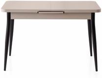 Valgomojo stalas išskleidžiamas Kalune Design Ay 1185, juoda sp./light mocha sp., 120 - 150 cm x 70 cm x 75 cm