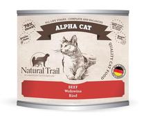 Mitrā kaķu barība Natural Trail Alpha Cat, liellopa gaļa, 0.2 kg