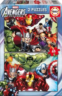 Dėlionė 2in1 Educa Avengers 15932, 20 cm x 28 cm, 96 vnt., įvairių spalvų