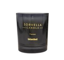 Svece, aromātiskā Sorvella Istanbul, 50 h, 170 g, melna krās.