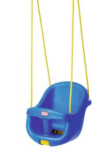 Piekarināmās šūpoles–krēsliņš bērniem Little Tikes, 42 cm, 38 cm, zila krās.