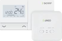 Programmējams apkures termostats Engo Controls E901RF, stiprināms pie sienas, balta krās., 8.4 cm, 5 - 35 °C