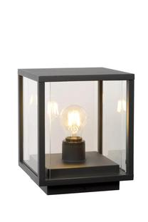 Lauko stalo šviestuvas Lucide Claire 27883/25/30, 15W, E27, IP54, juoda sp., 20 cm x 24.5 cm