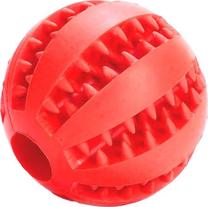 Žaislas šuniui, kamuoliukas Apte Chew Ball AG684G, 6.5 cm, Ø 6.5 cm, raudona sp.