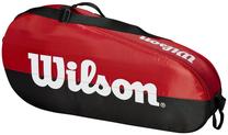 Teniso krepšys Wilson Team 1 Compartment Small Bag Black/Red, juoda sp./raudona sp.