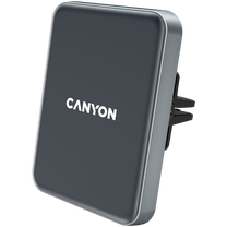 Auto telefona lādētājs Canyon C-15, Qi/USB-C, melna krās., 15 W