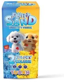 Modeliavimo smėlis Tuban Fluffy Sand, mėlyna sp./geltona sp., 140 g