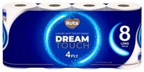 Tualetes papīrs Ruta Dream Touch, 4 sl, 8 gab.