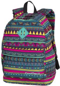 Skolas mugursoma CoolPack Cross Mexican Trip, zaļa krās./daudzkrāsaina, 42 cm x 31 cm x 17 cm