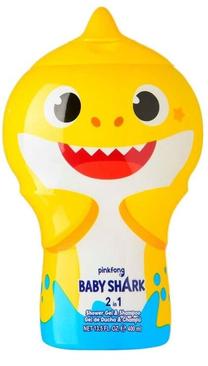 Dušo želė ir šampūnas Air-Val Baby Shark 2in1, 400 ml