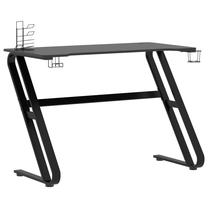 Arvutimängulaud VLX ZZ Shape Legs, 11 cm x 60 cm, 75 cm, must v.