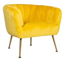Krėslas Home4you Tucker 20152, geltona sp., 78 cm x 71 cm x 69 cm