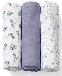 Autiņi BabyOno Natural Organic Bamboo Fibre Nappies, 70 cm x 70 cm, 3 gab.