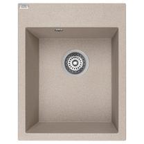 Virtuves izlietne Laveo Monchichi SBO_410Y, Beige, granīts, 39 cm x 50 cm x 19 cm, beige