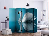Širma Artgeist Swan - Reflection II Paraventtc1965, įvairių spalvų, 225 cm x 172 cm