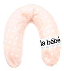 Grūtnieču spilvens La bebe Cotton Rich Pink Dots, rozā krās.