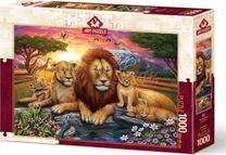 Dėlionė Art Puzzle Lion Family 453102, 48 cm x 68 cm, 1000 vnt., įvairių spalvų
