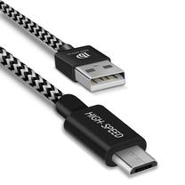 Kabelis Dux Ducis K-ONE, Micro USB/USB, 300 cm, balta sp./juoda sp.