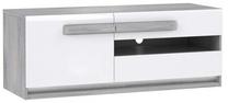ТВ стол Forte Attention, белый цв./серый цв., 49.3 см x 133.9 см x 52.1 см