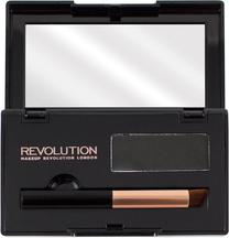 Maskuojamoji pudra ataugusioms plaukų šaknims Makeup Revolution London Root Cover Up, juoda sp.