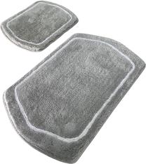 Vonios kilimėlių rinkinys Foutastic Genom 359CHL2507, pilka sp., 100 cm x 60 cm