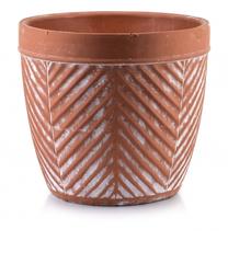 Puķu pods Mondex Rosita HTYE3617-PROM, keramika, Ø 24 cm, oranža krās.