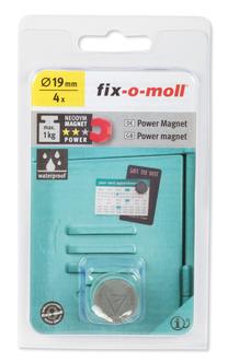 Magnit Fix-O-Moll Water resist, sinine v., 4 tk