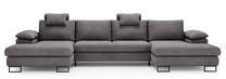 Kampinė sofa - lova Polak Meble Cuba Aston, pilka sp., 98 x 352 cm x 170 cm