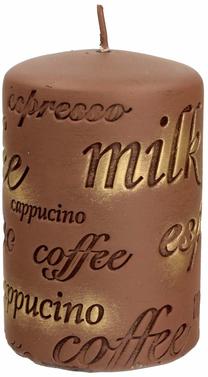 Свеча, цилиндрическая Artman Coffee, коричневый цв.