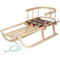 Деревянные сани Springos Wooden Colours, многоцветный/дерева цв., 90 см x 32 см