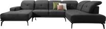 Kampinė sofa Bretan Loco 06, tamsiai pilka sp., dešininė, 205 x 350 cm x 107 cm