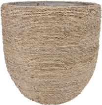 Puķu pods Home4you Grassy 71945, Ø 33 cm, brūna krās.
