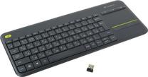 Klaviatūra Logitech K400, pilka sp. Prekė su pažeista pakuote.