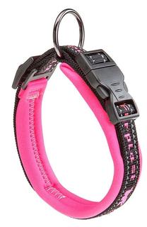 Kaklasiksna suņiem Ferplast Sport Dog C, melna krās./rozā krās., 450 - 550 mm x 25 mm, 25/55