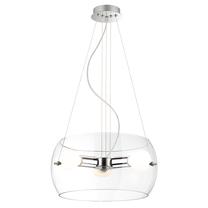 Valgusti rippuv Italux Lemio MA05020C-003, E27, 3 x 60 W, läbipaistev v. / kroom v.