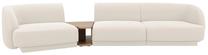 Modulinė sofa Micadoni Miley Boucle, smėlio sp., kairinė, 300 x 118 cm x 70 cm