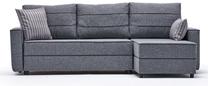 Kampinė sofa - lova Hanah Home Ece 825BLC2593, pilka sp., dešininė, 160 x 242 cm x 88 cm