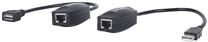 Соединение Manhattan USB Line Extender 179300 USB, RJ-45 female, 60 м, черный цв.