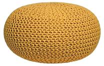 Pufas LABEL51 Knitted 432809, geltona sp., 70 cm x 70 cm x 35 cm